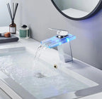 LED Sink Basin Faucet For Hot And Cold Water