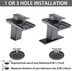 LED Sink Basin Faucet For Hot And Cold Water