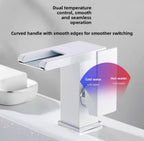 LED Light Basin Waterfall faucet