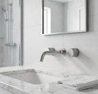 Double Handles Three Holes Concealed Basin Mixer Faucet