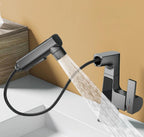 Pull Out Single Hole Faucet Basin Sink Tap