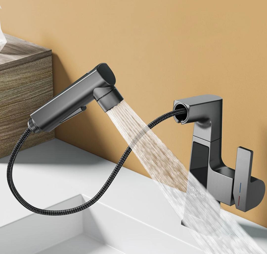 Pull Out Single Hole Faucet Basin Sink Tap