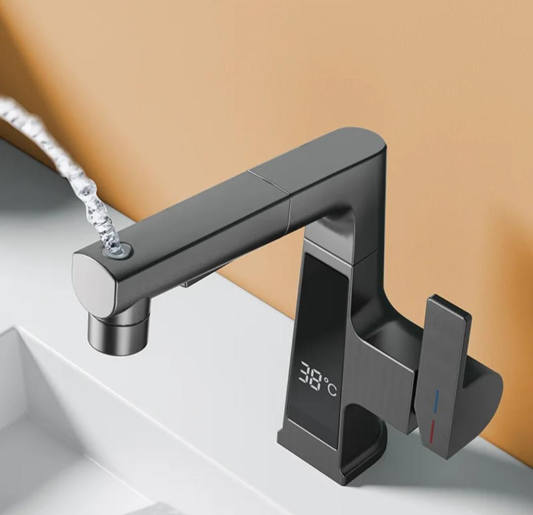 Pull Out Single Hole Faucet Basin Sink Tap