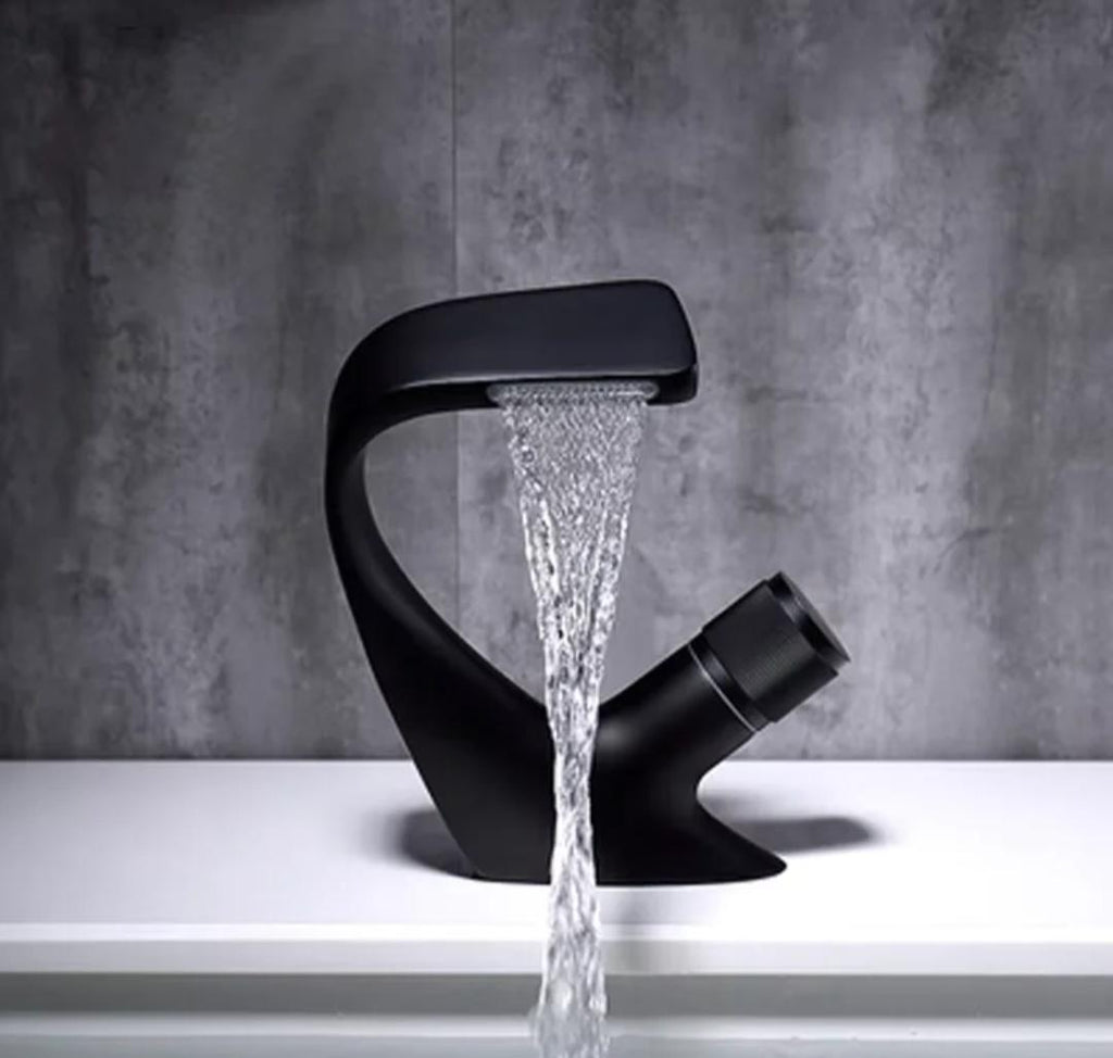 Single Hole Brass Blackened Basin Faucet