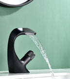 Single Hole Brass Blackened Basin Faucet