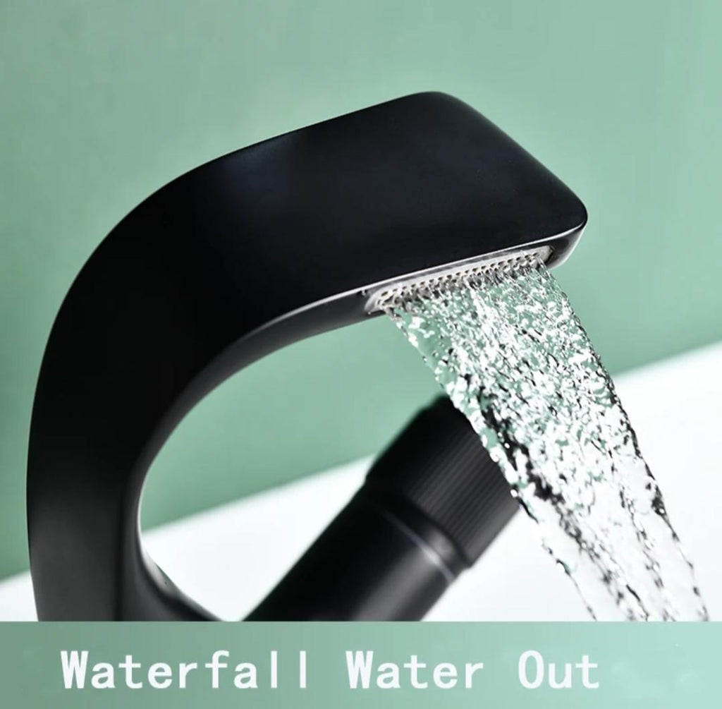 Single Hole Brass Blackened Basin Faucet