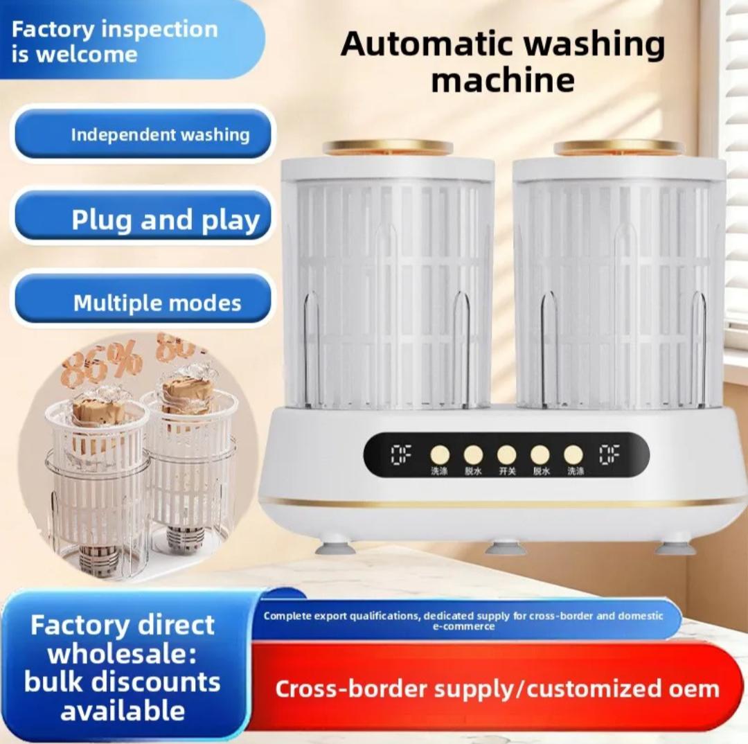 Portable Automatic Washing Machine For Underwear Lingerie & Face Cloth