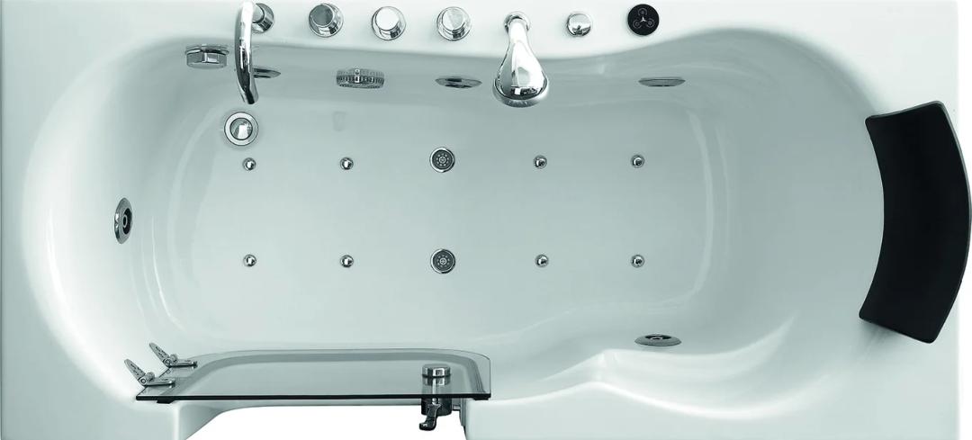 1.7mm Indoor Modern Walk-in Hydrotherapy Spa For Acrylic Bathtub