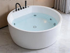Indoor Acrylic Round Freestanding Massage Bathtub