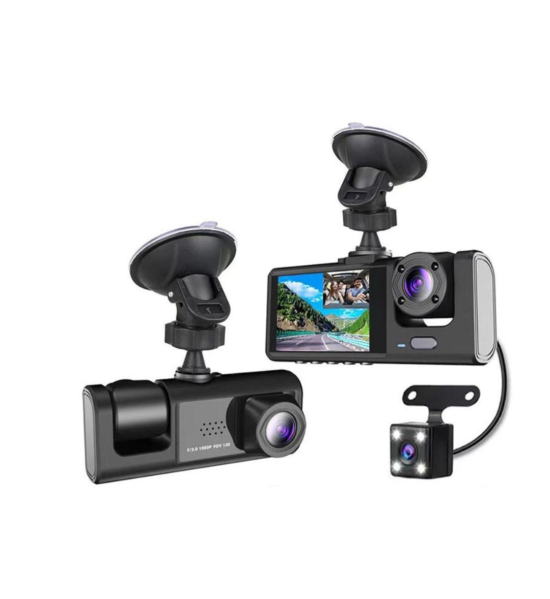 3-Channel Dash Cam With 2'' IPS Screen