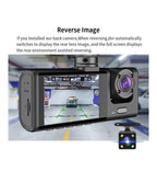 3-Channel Dash Cam With 2'' IPS Screen