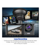 3-Channel Dash Cam With 2'' IPS Screen