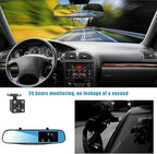12'' Rear View Mirror Dash Cam 1080P Front & Rear With Night Vision