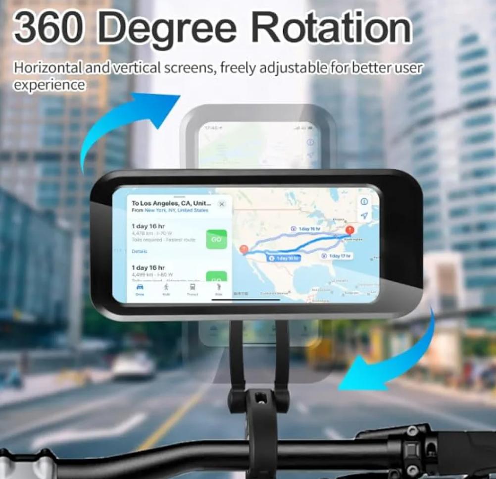 360° Waterproof Phone Mount for Motorcycle & Bicycle