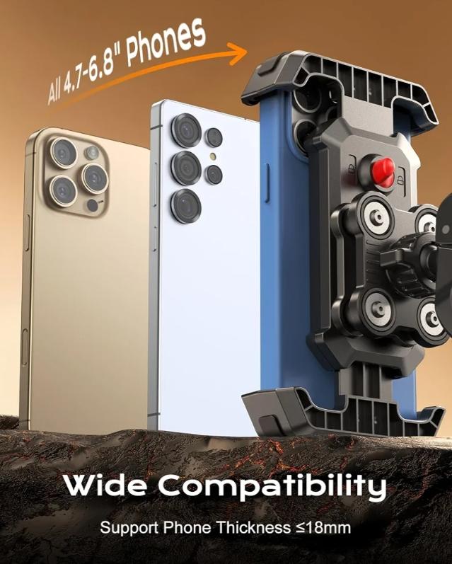 Motorbike Phone Holder With Vibration Dampening