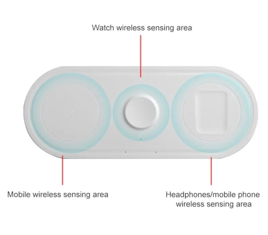3-in-1 Wireless Charger for iPhone, Apple Watch & AirPods