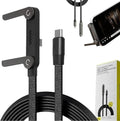 2-in-1 Fast Charging Cable With Foldable Phone Stand (Type-C, 240W)