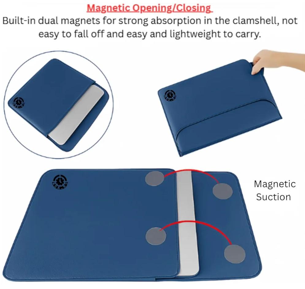 3-in-1 Magnetic Waterproof Laptop Sleeve & Stand (11–13.3'')