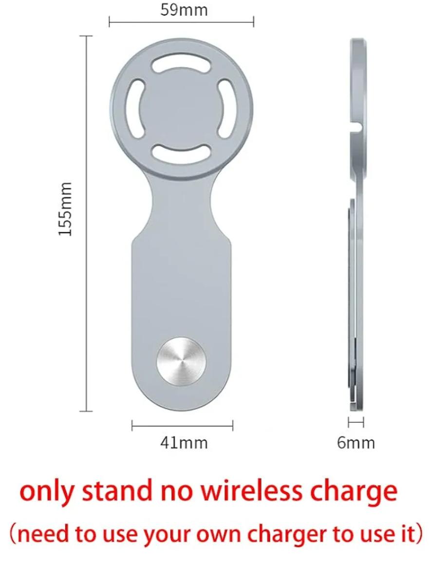 Laptop & Monitor Phone Holder (2-Pack, Black & Grey)