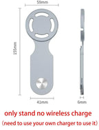 Laptop & Monitor Phone Holder (2-Pack, Black & Grey)