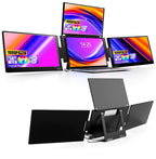 14'' Triple Screen Extender,FHD IPS Multi Screen Externder With USB-C /USB-A