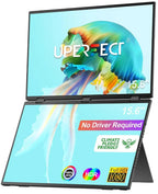 15.6'' FHD 1080P Dual Portable Monitor Second Screen for Laptop