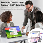 15.6'' FHD 1080P Dual Portable Monitor Second Screen for Laptop