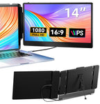 14'' FHD 1080P Portable Laptop Screen Extender (13''–17.3'', Plug & Play)