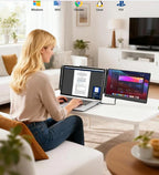 14'' FHD 1080P Portable Laptop Screen Extender (13''–17.3'', Plug & Play)