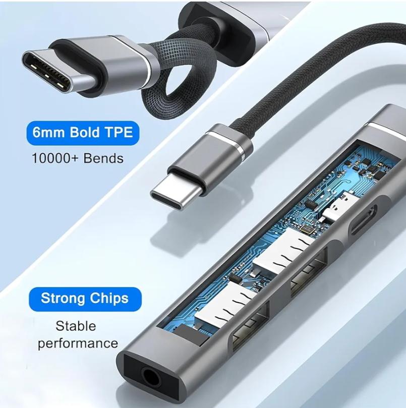 USB-C 4 in 1 Hub Adapter OTG-019B