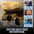 Projector With WiFi 6 & Bluetooth Smart Video Theater 4K HD 1080P