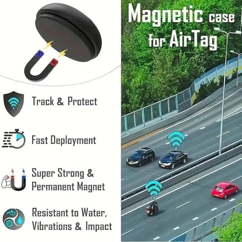2 pcs Magnetic Suction, Anti-lost Tracker TPU Soft Shell Air Tracker Tag