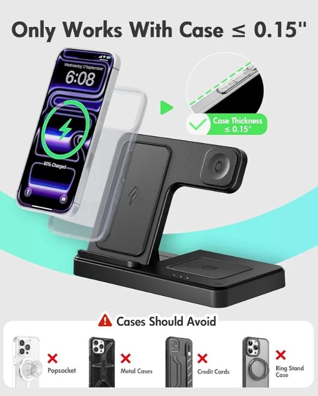3 in 1 Wireless Charger Apple Charging Station