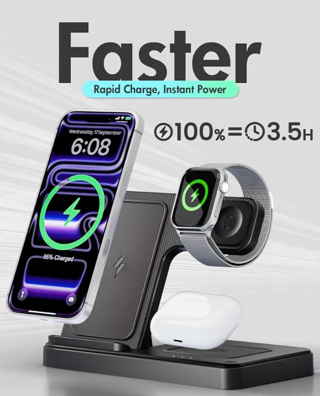 3 in 1 Wireless Charger Apple Charging Station