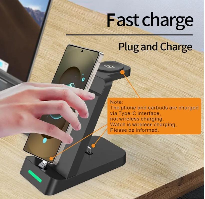 3-in-1 Charging Station For Samsung Multiple Devices