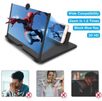 12'' Thin Foldable Phone Screen Magnifier, HD Phone Amplifier With Folding Stand Holder