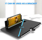 12'' Thin Foldable Phone Screen Magnifier, HD Phone Amplifier With Folding Stand Holder