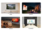 4K HD 100'' Portable Projector Screen With Height Adjustable Stand