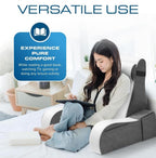 Reading Pillow With Arms Detachable Backrest Pillow For Sitting Up In Bed