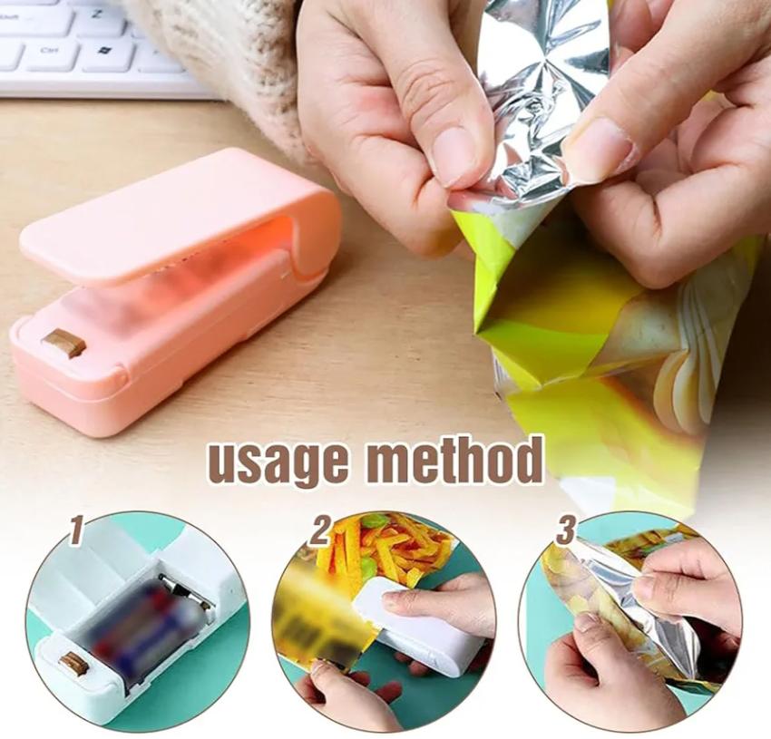 Mini 2-in-1 Handheld Heat Bag Sealer and Cutter