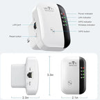 Wi-Fi Extender Signal Booster, Covers Up To 3000sq.ft And 35 Device