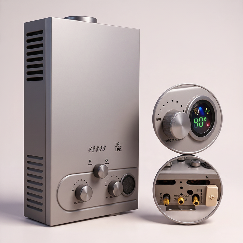 18L LPG/LNG Tankless Gas Geyser – Outdoor & Household