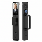 3D facial recognition smart lock front and back product shot