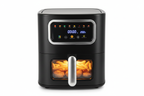 10L digital air fryer side angle, clean white background