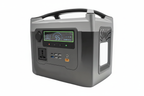 500W portable power station 3/4 angle view, white background, no dimension lines