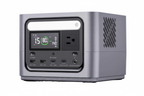 300W LiFePO4 portable power station 3/4 angle view, white background, no brand logo