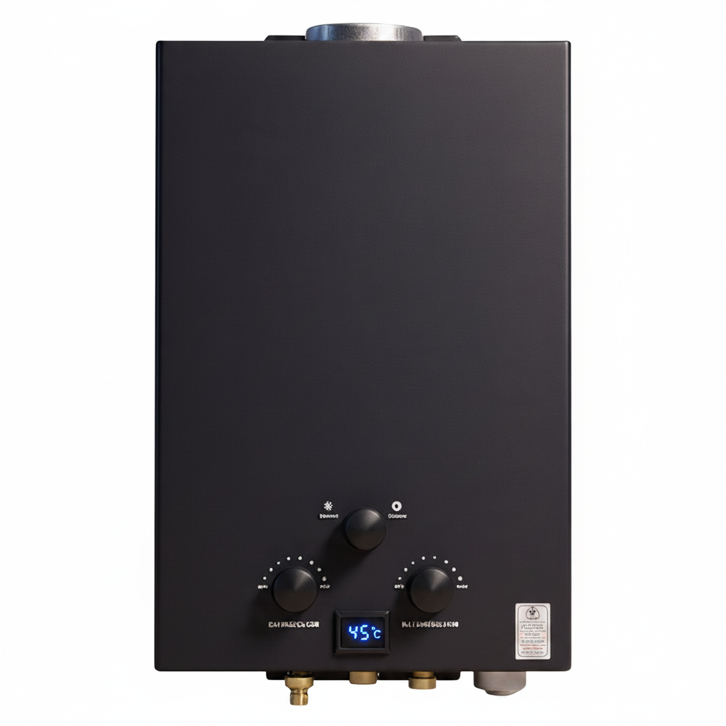 OGMIE 10L Instant LPG Gas Geyser – Stainless Steel, RV & Outdoor