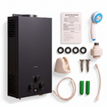 OGMIE 10L Instant LPG Gas Geyser – Stainless Steel, RV & Outdoor