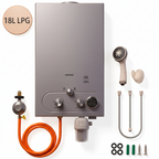 16L Smart LPG Gas Geyser – Stainless Steel, Bathroom