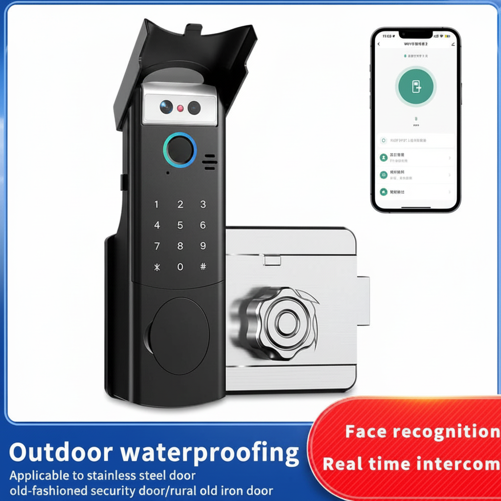 Smart Rim Door Lock Kit For Home Biometric